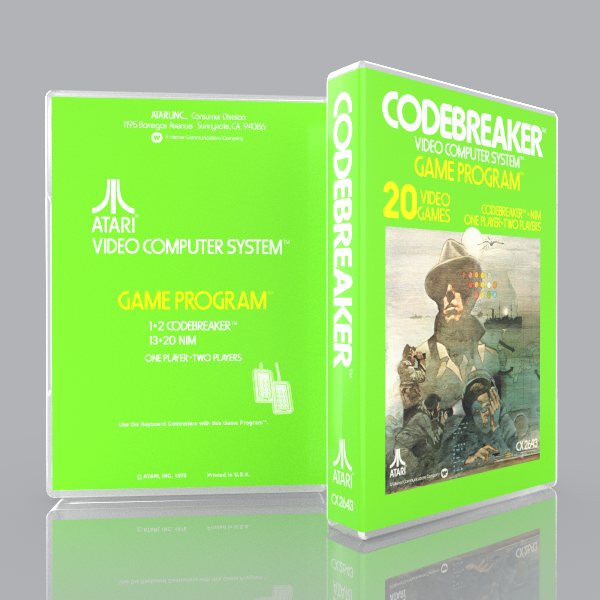 Codebreaker (Atari 2600) Game Case