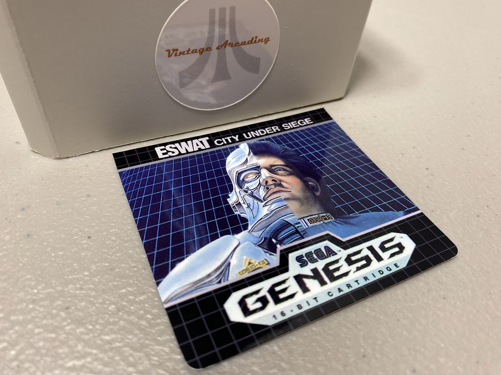 ESWAT (Sega Genesis) Replacement Game Label