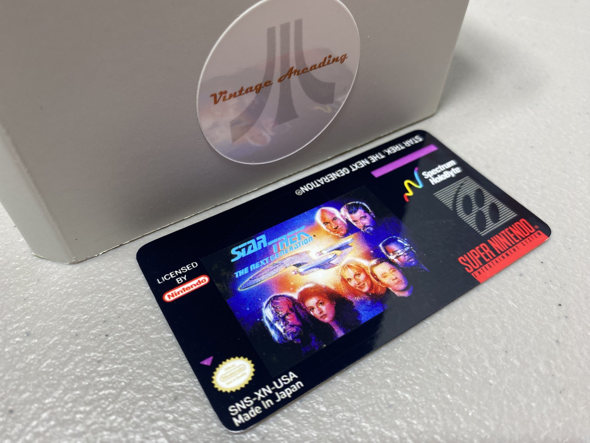 Star Trek The Next Generation (SNES) Replacement Game Label