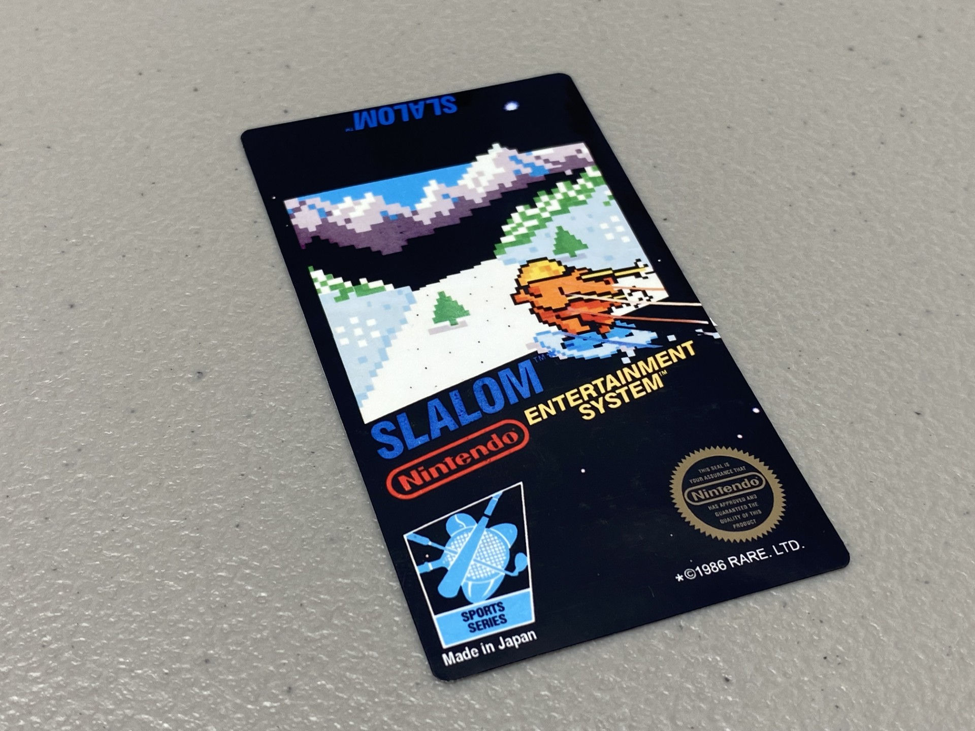 Slalom (NES) Replacement Game Label