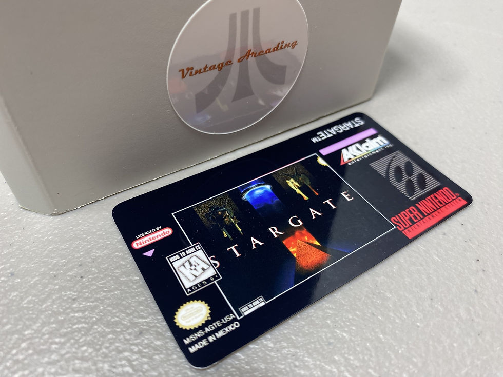 Stargate (SNES) Replacement Game Label