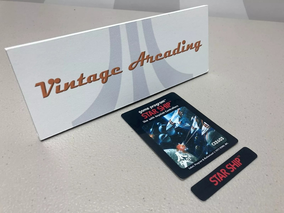 Star Ship (Atari 2600) Replacement Game Label