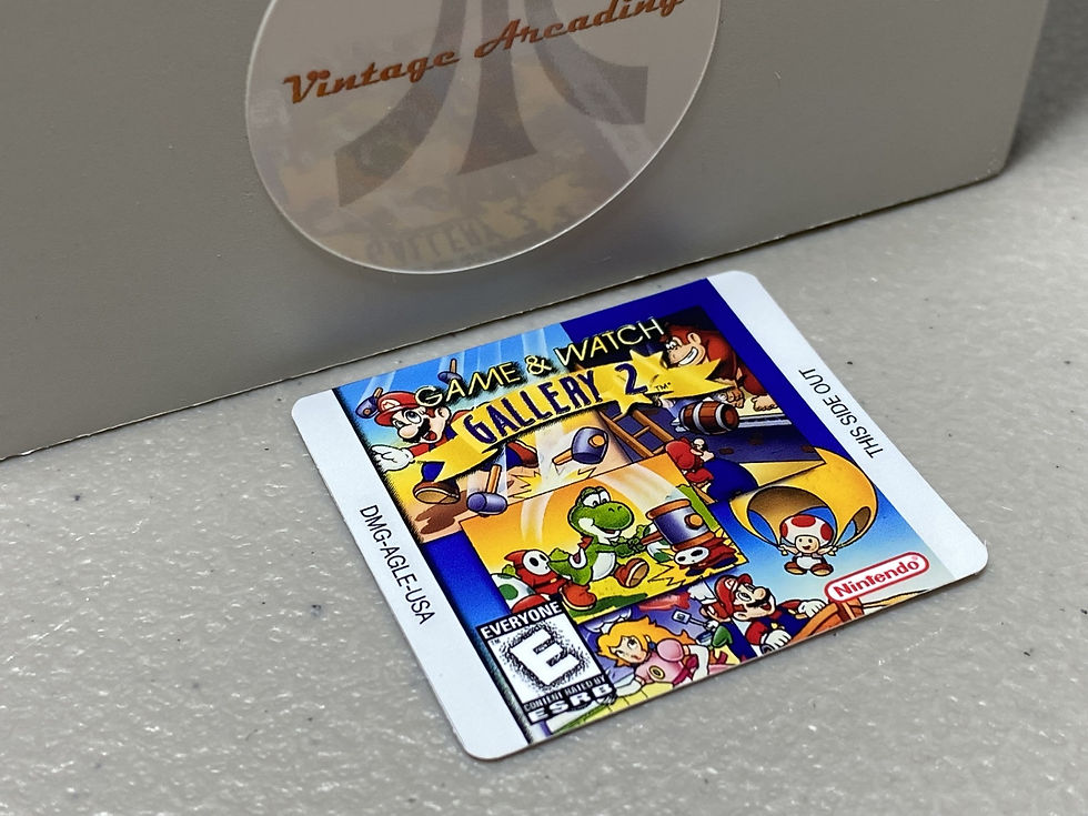 Game and Watch Gallery 2 (Gameboy) Replacement Game Label