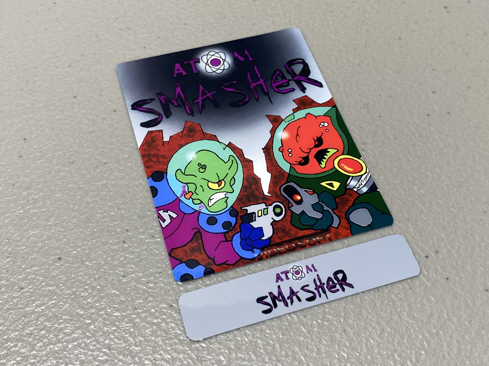 Atom Smasher (Atari 2600) Replacement Game Label