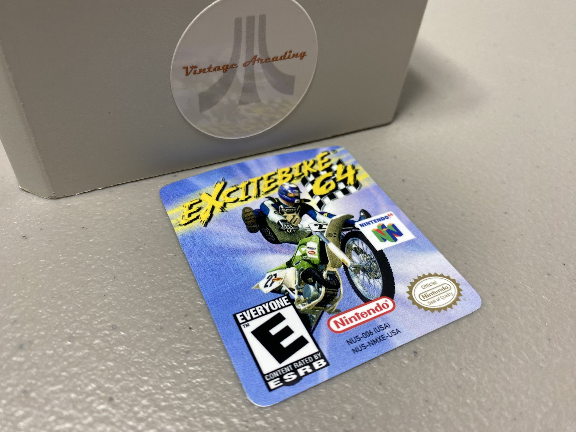 Excitebike 64 (N64) Replacement Game Label