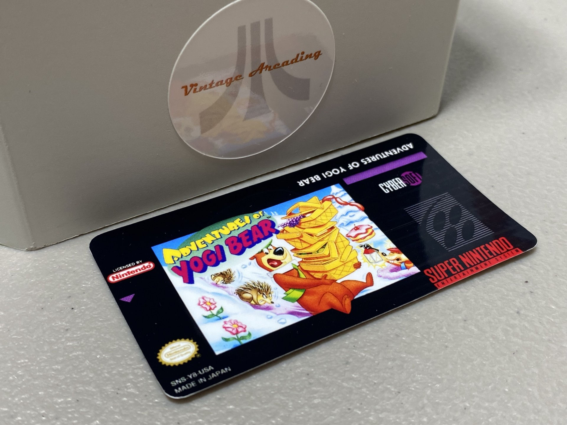 Adventures of Yogi Bear (SNES) Replacement Game Label
