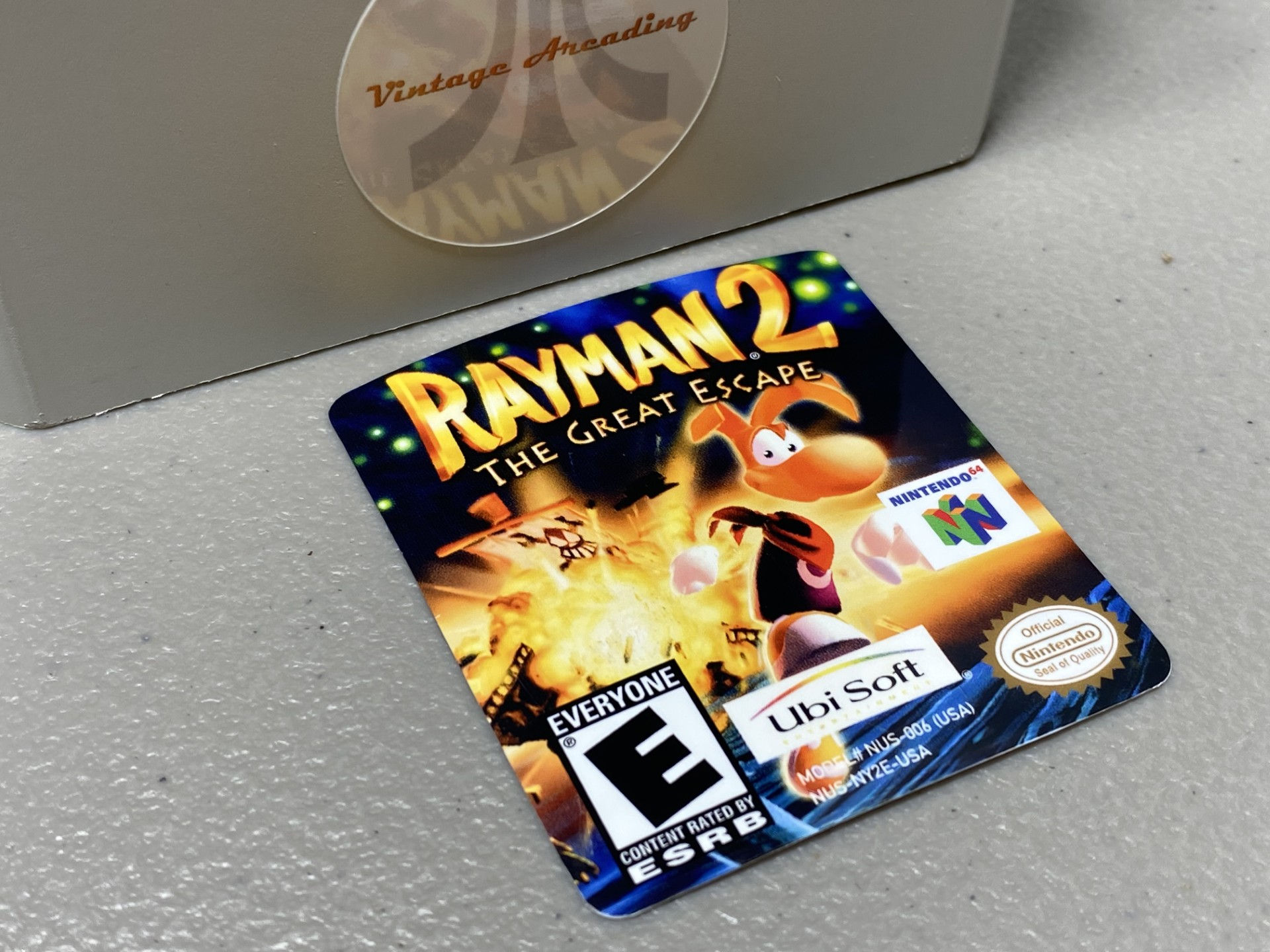 Rayman 2 (N64) Replacement Label