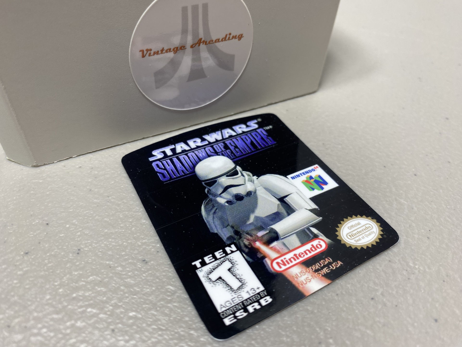 Star Wars Shadows of the Empire (N64) Replacement Label
