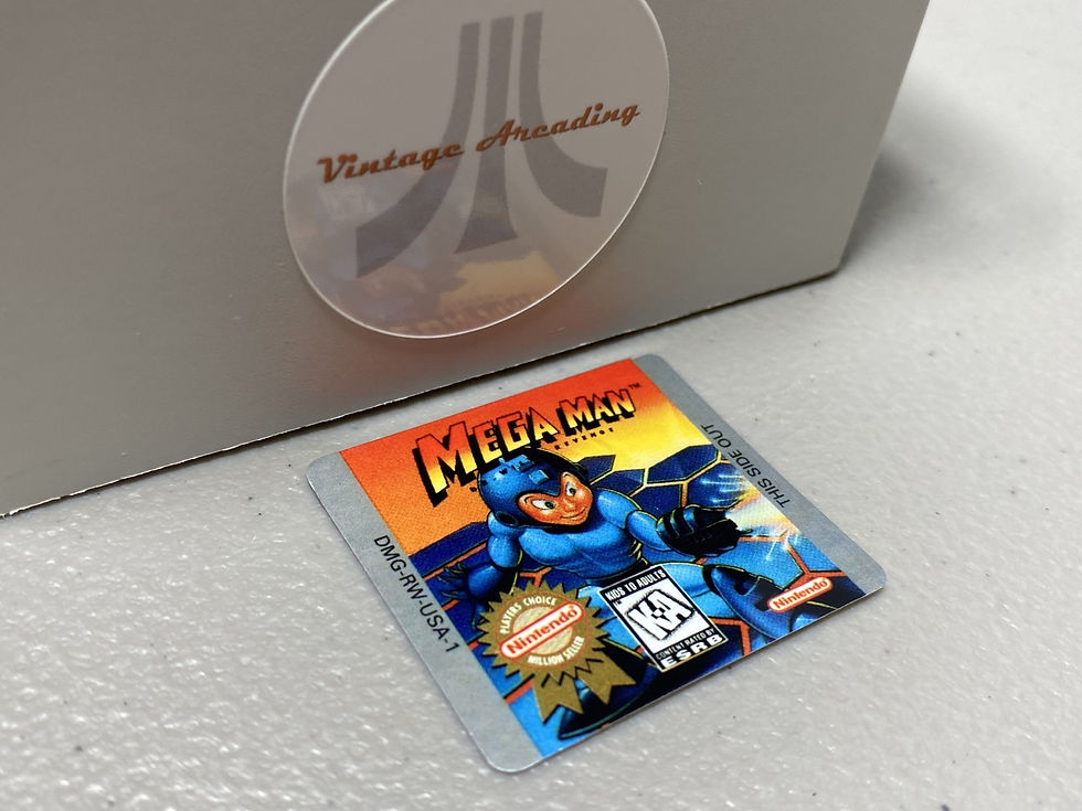 Mega Man, Players Choice (Gameboy) Replacement Game Label