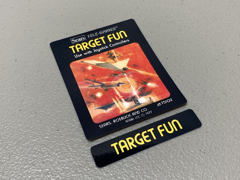 Target Fun (Atari 2600) Replacement Game Label