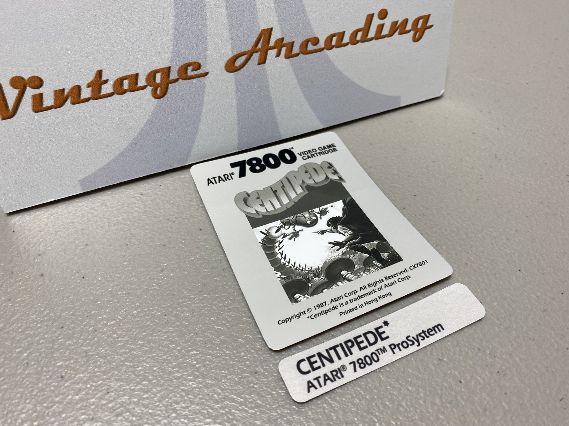 Centipede (Atari 7800) Replacement Game Label