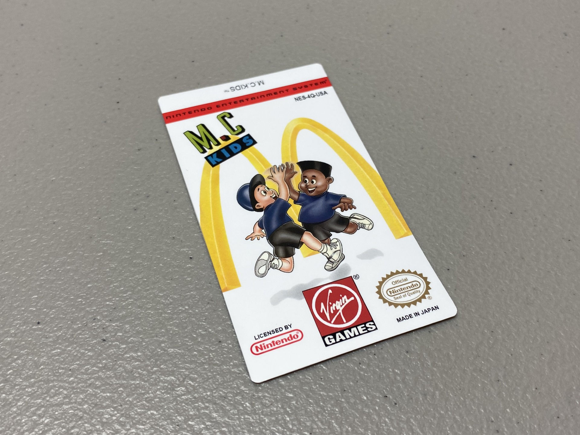 M.C. Kids (NES) Replacement Game Label
