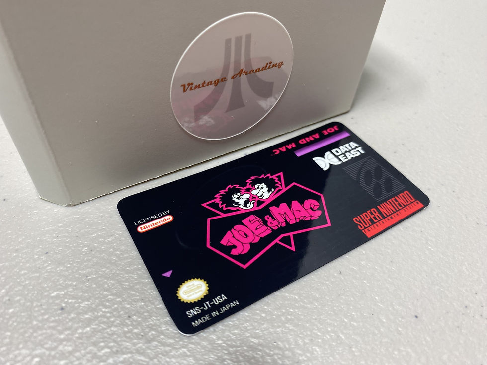 Joe & Mac (SNES) Replacement Game Label