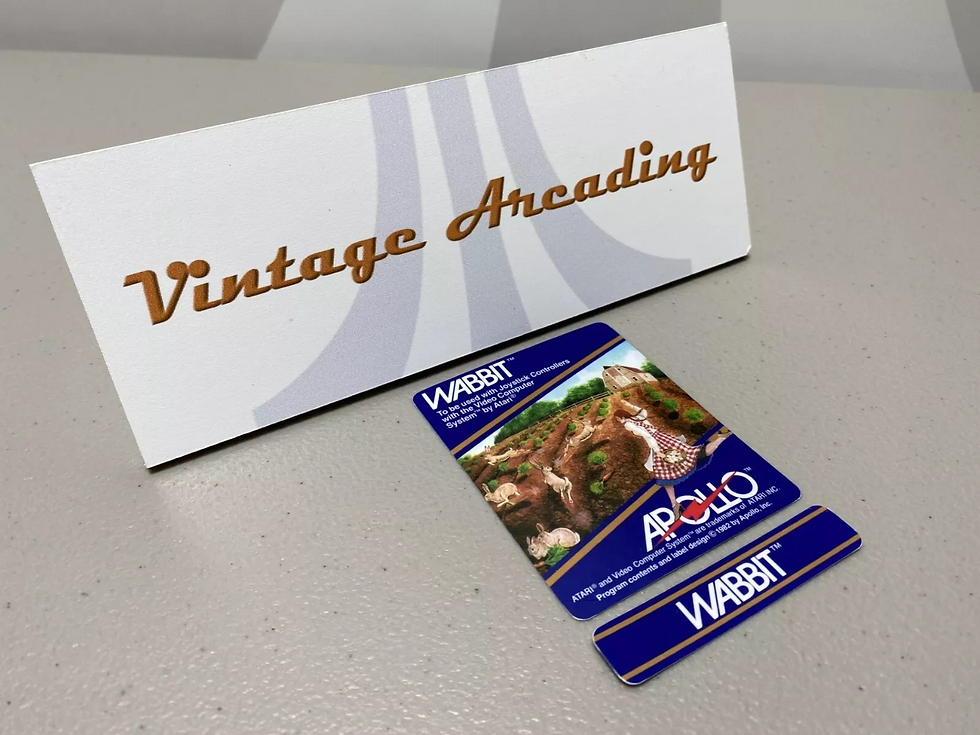 Wabbit (Atari 2600) Replacement Game Label