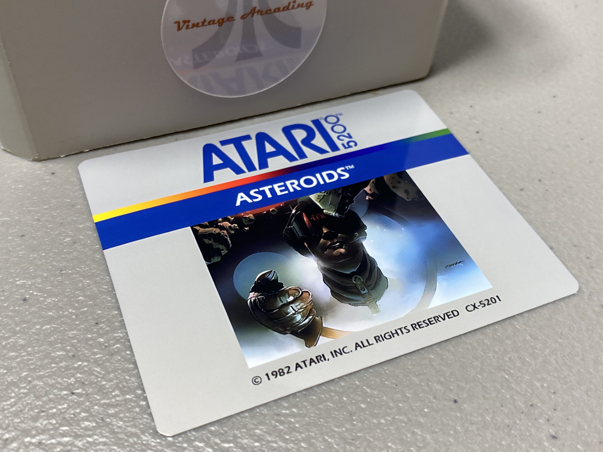 Asteroids (Atari 5200) Replacement Game Label