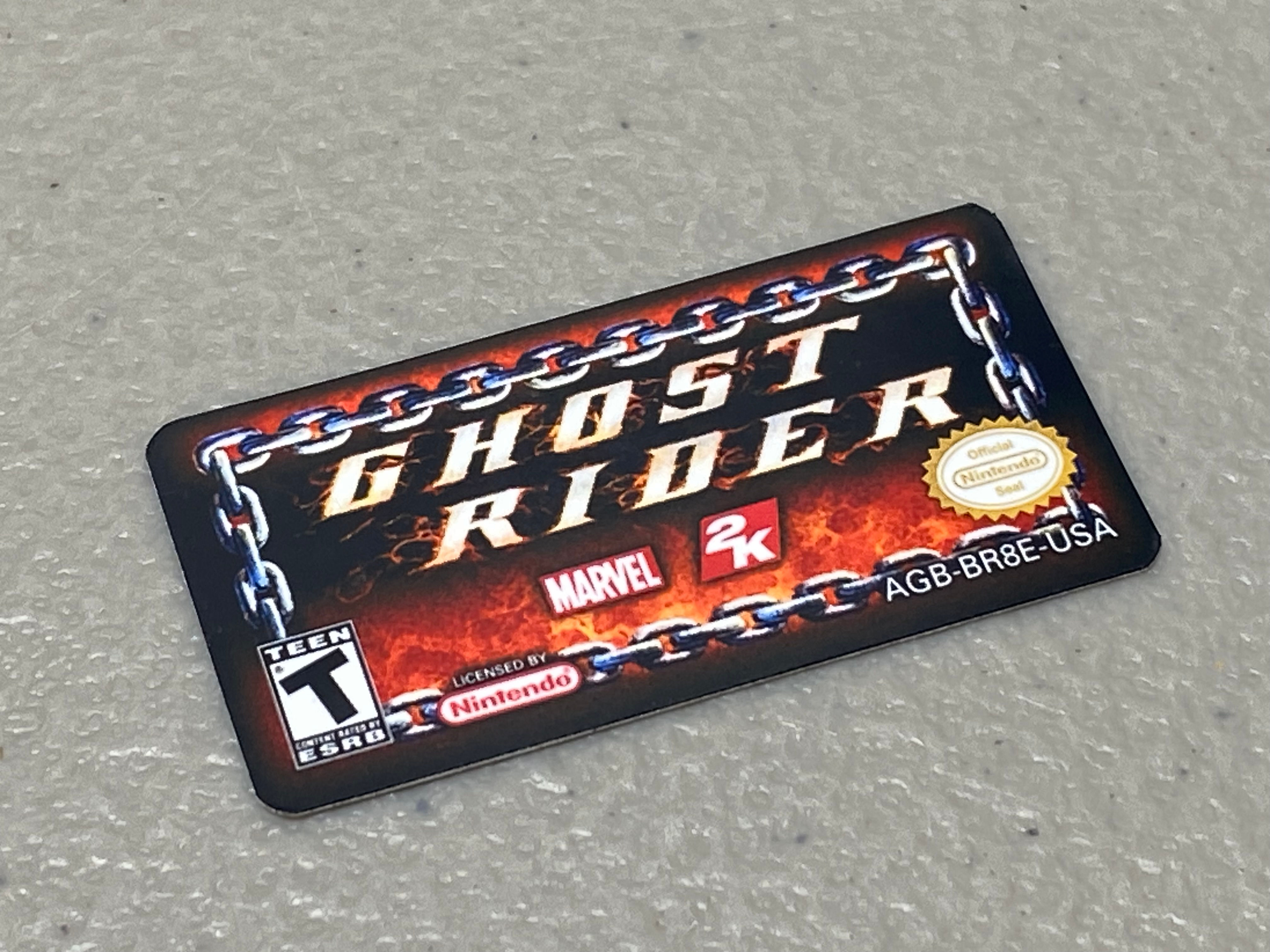 Ghost Rider (Gameboy Advance) Replacement Label