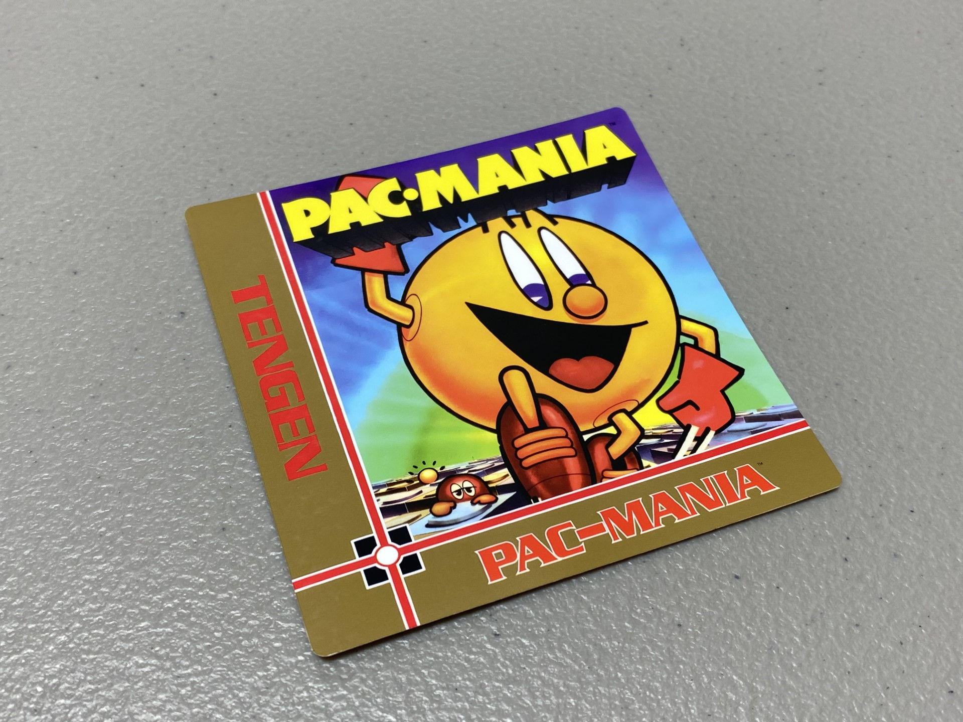 Pac-Mania, Tengen (NES) Replacement Game Label