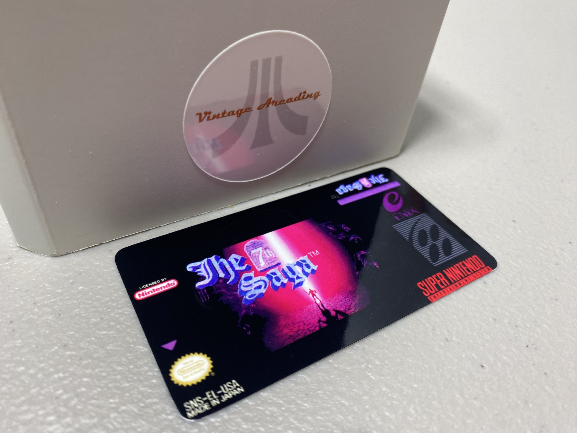 The 7th Saga (SNES) Replacement Game Label