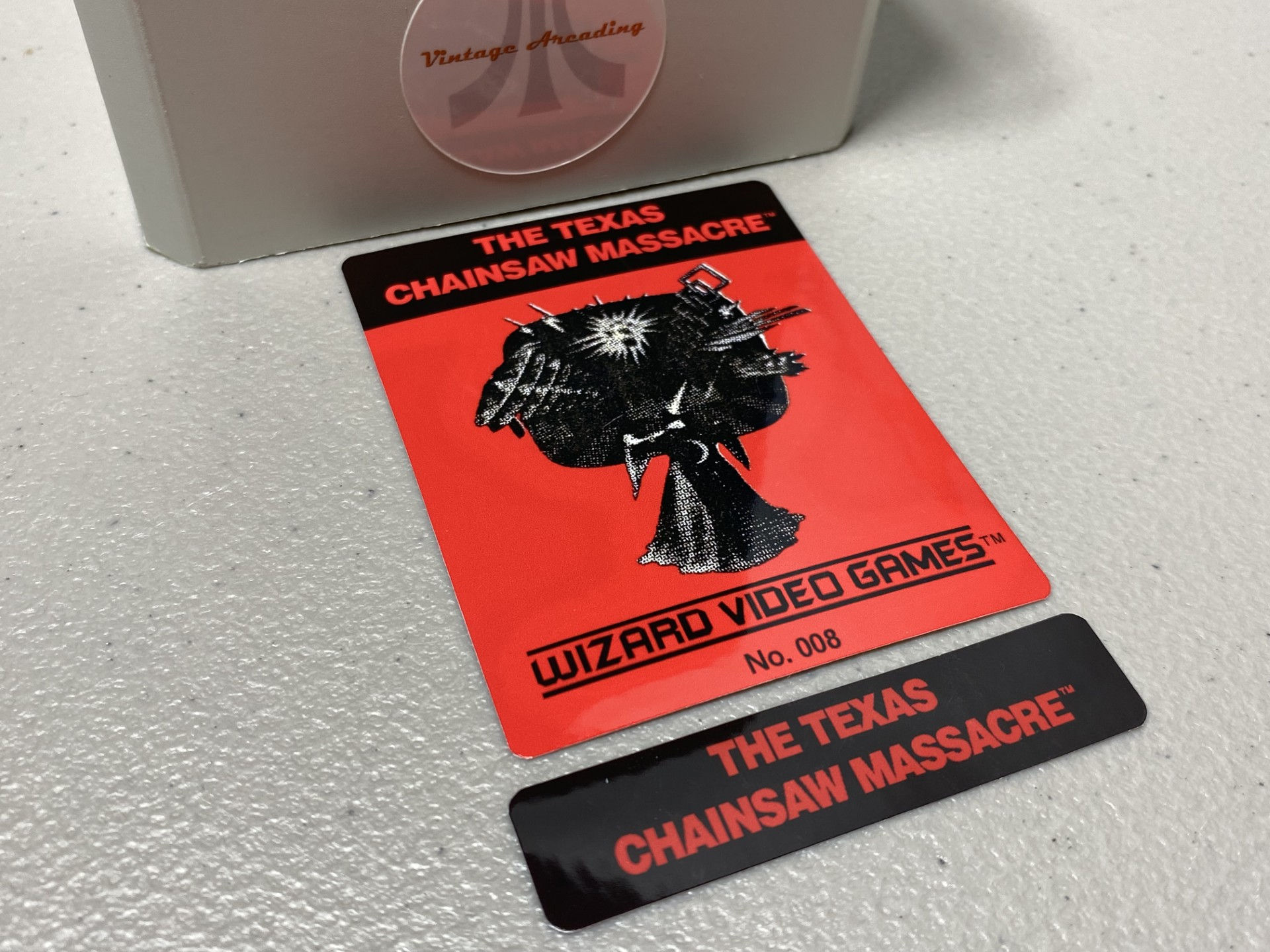 Texas Chainsaw Massacre (Atari 2600) Replacement Game Label
