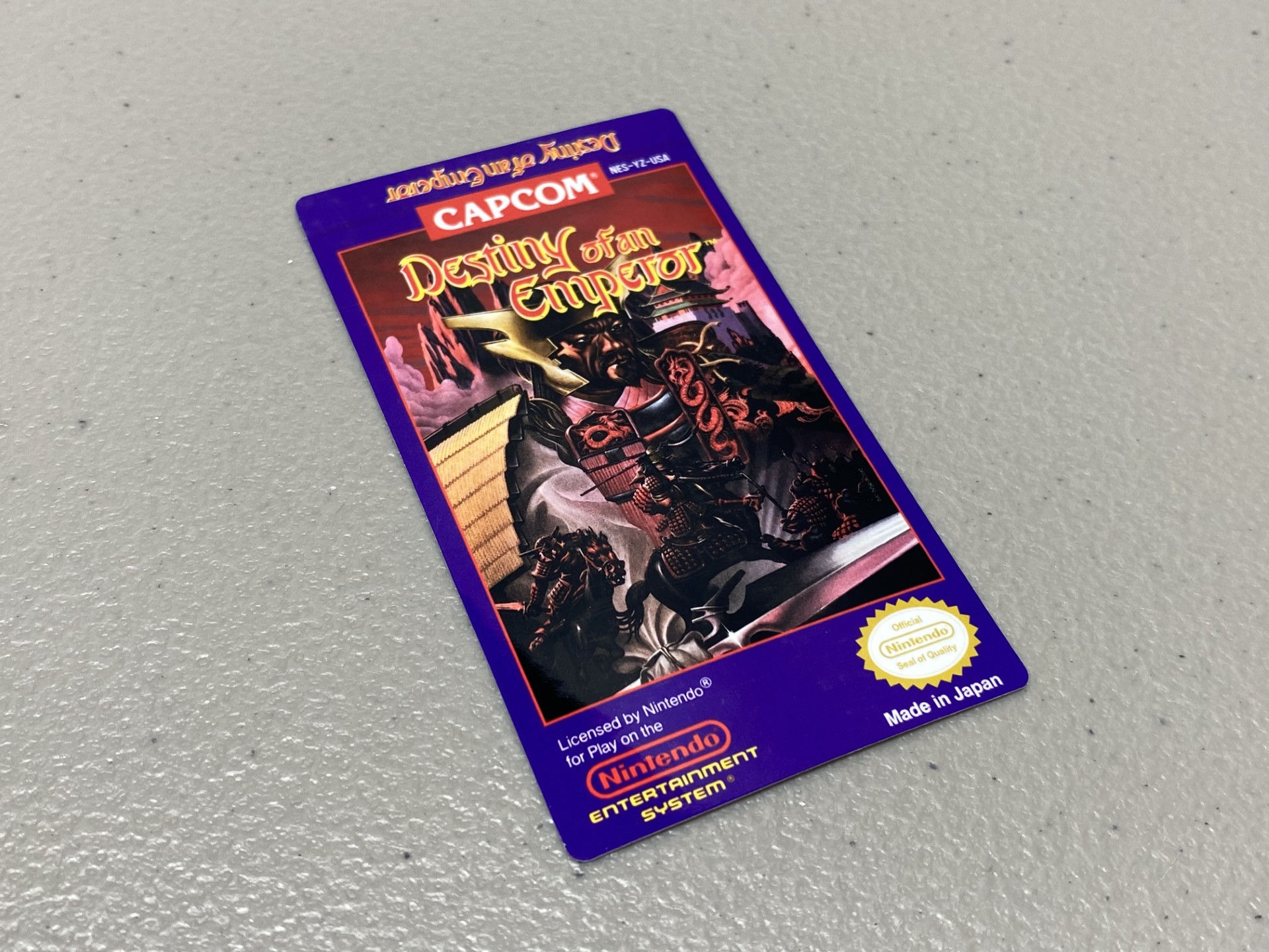 Destiny of an Emperor (NES) Replacement Game Label