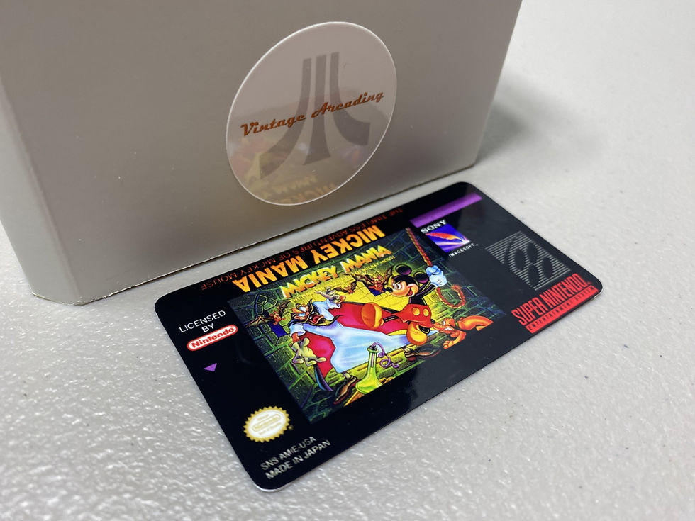 Mickey Mania (SNES) Replacement Game Label