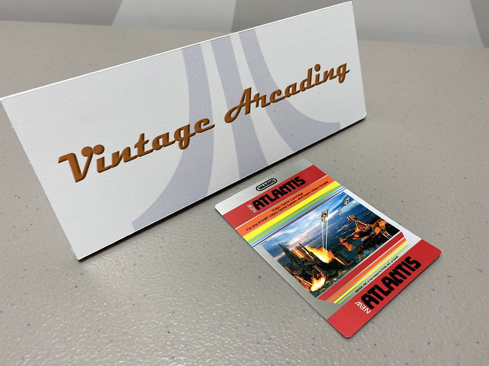 Atlantis-Day Scene Custom (Atari 2600) Replacement Game Label