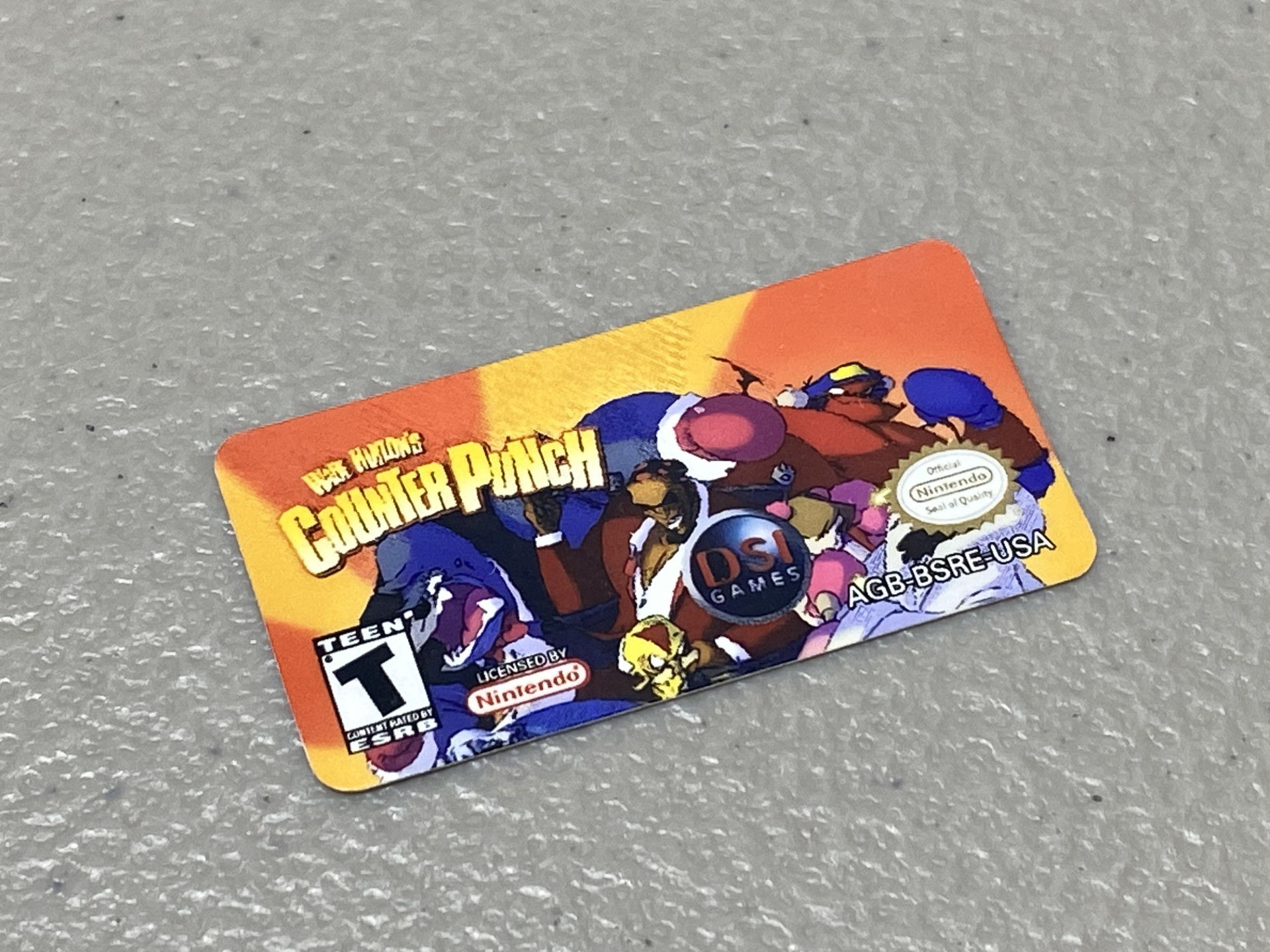 Wade Hixtons Counter Punch (Gameboy Advance) Replacement Label