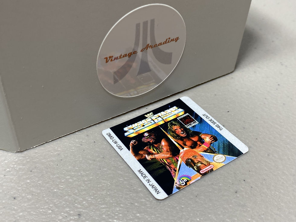 WWF Superstars (Gameboy) Replacement Label