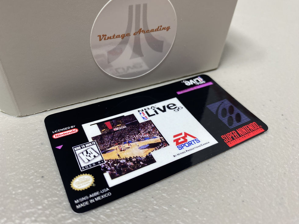 NBA Live 96 (SNES) Replacement Game Label