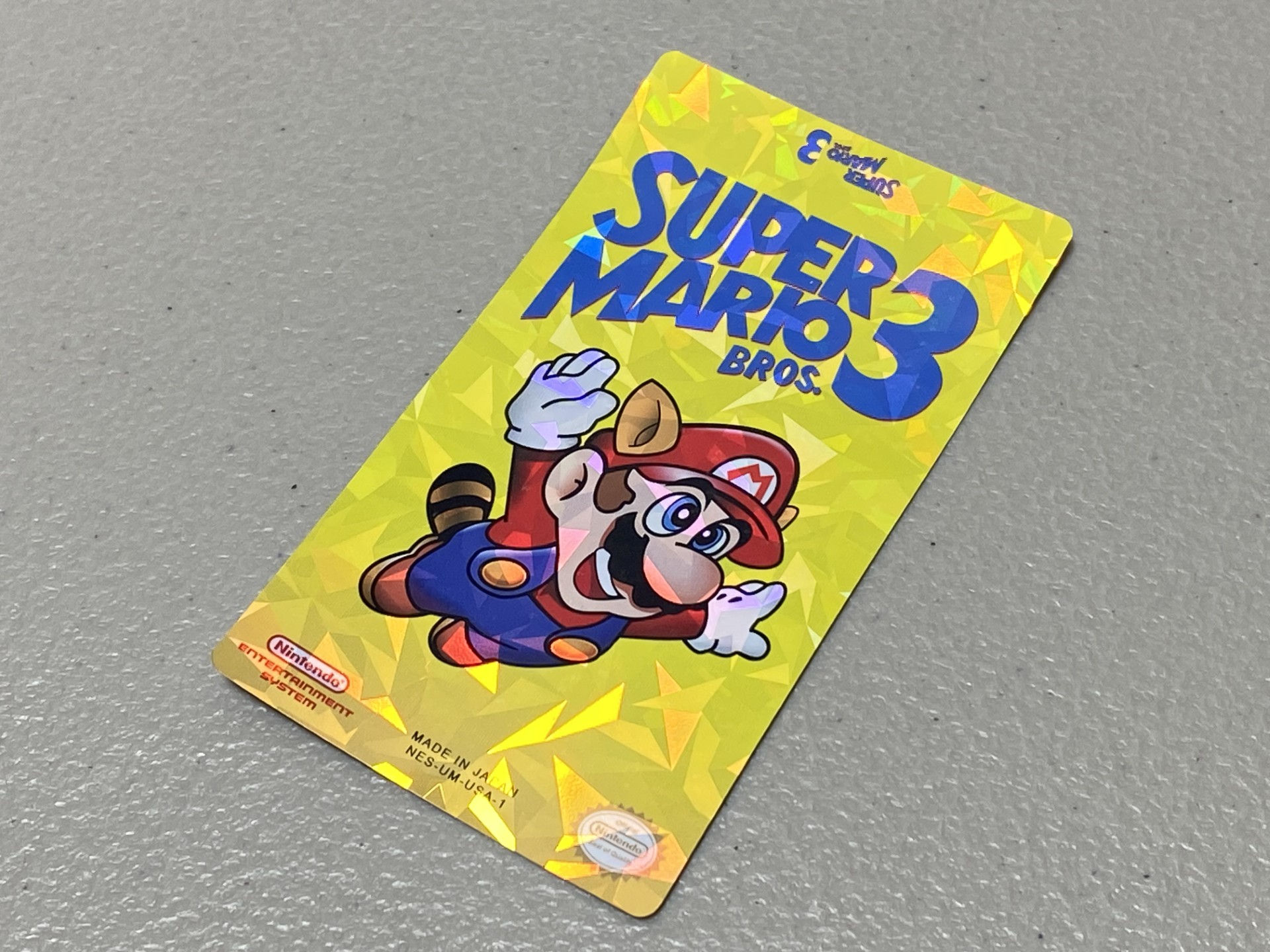 Super Mario Bros. 3, Diamond Holo (NES) Replacement Game Label