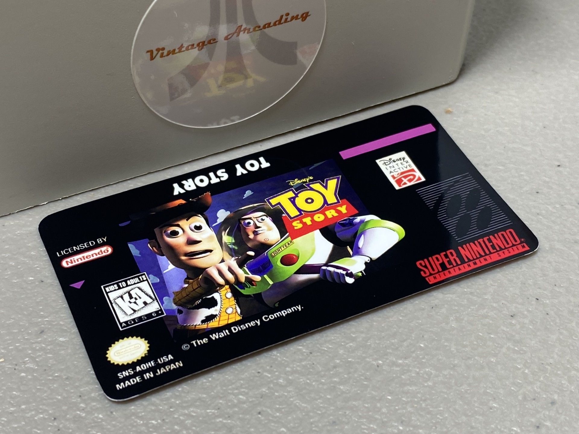 Toy Story (SNES) Replacement Game Label