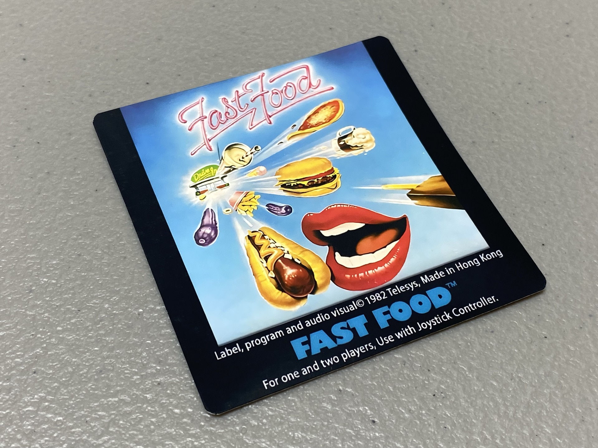 Fast Food, 1 pc. (Atari 2600) Replacement Game Label