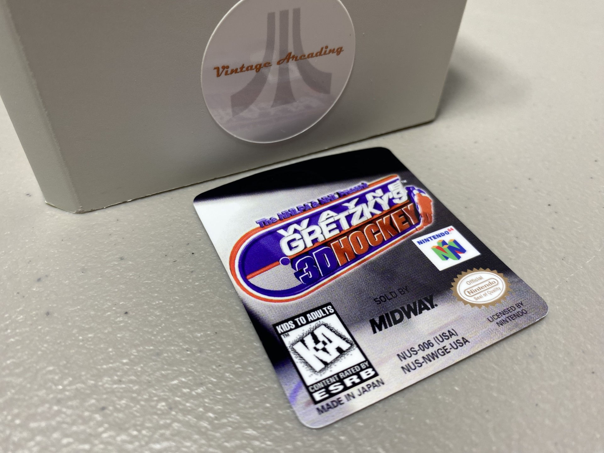 Wayne Gretzky's 3D Hockey (N64) Replacement Label