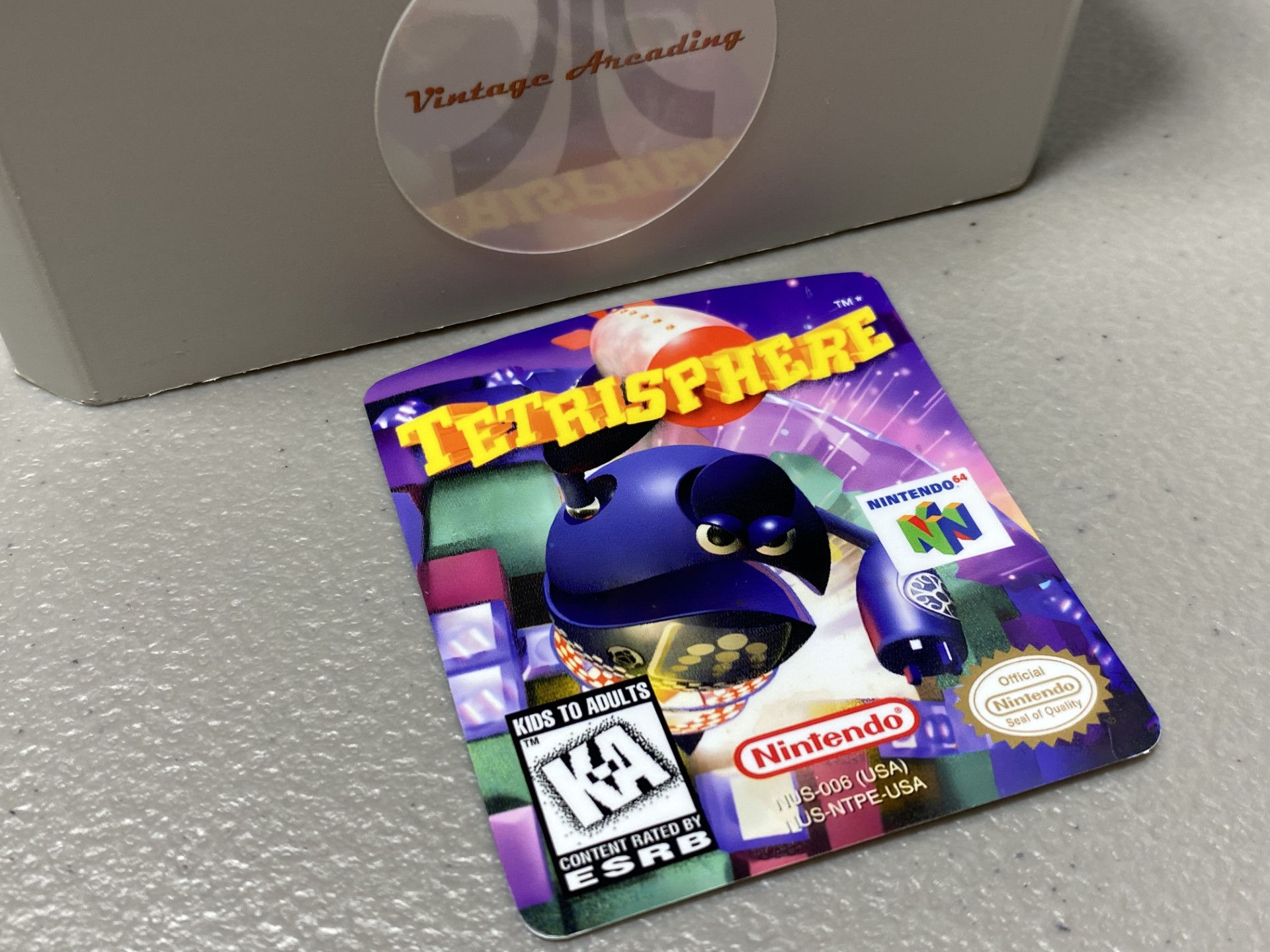 Tetrisphere (N64) Replacement Label