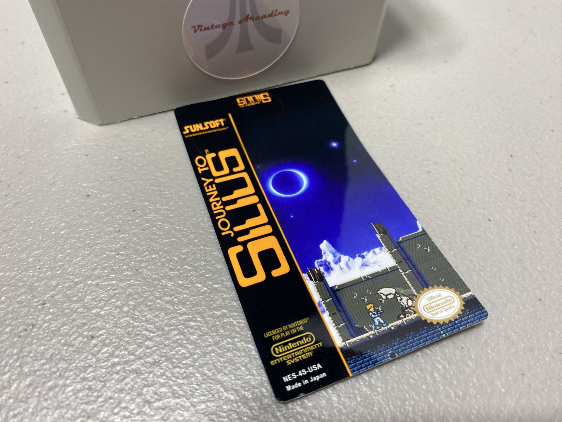 Journey to Silius (NES) Replacement Game Label