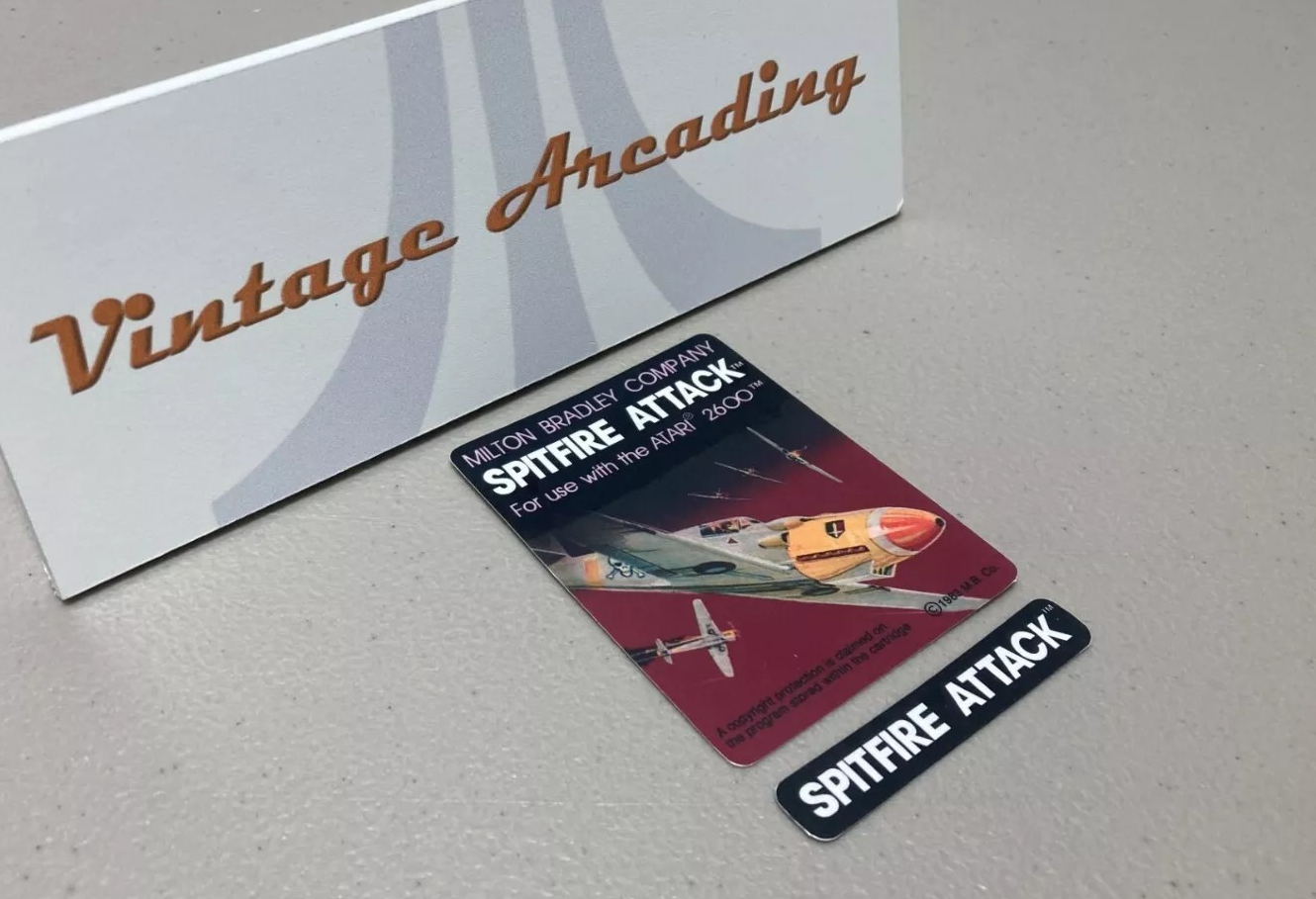 Spitfire Attack (Atari 2600) Replacement Game Label