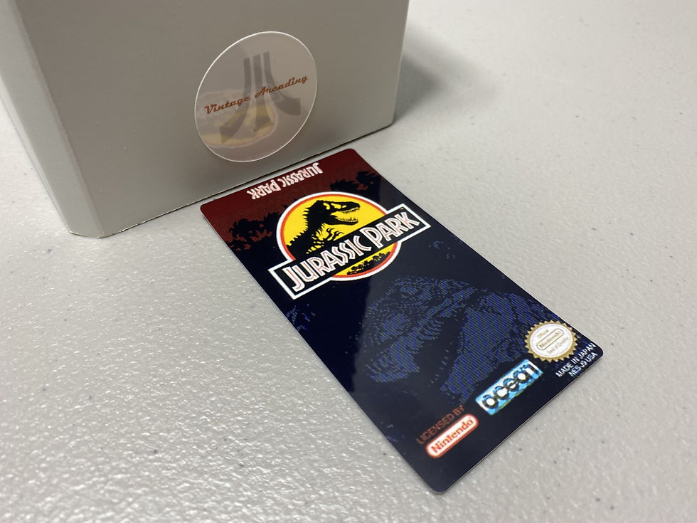 Jurassic Park (NES) Replacement Game Label