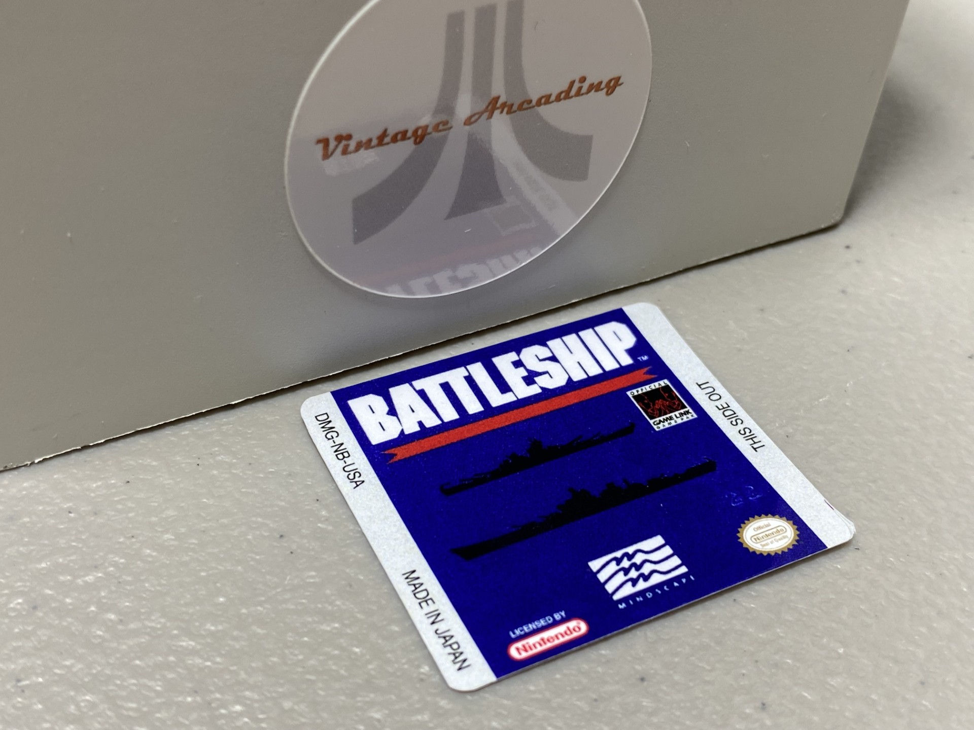 Battleship (Gameboy) Replacement Game Label