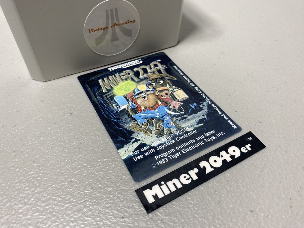 Miner 2049er (Atari 2600) Replacement Game Label