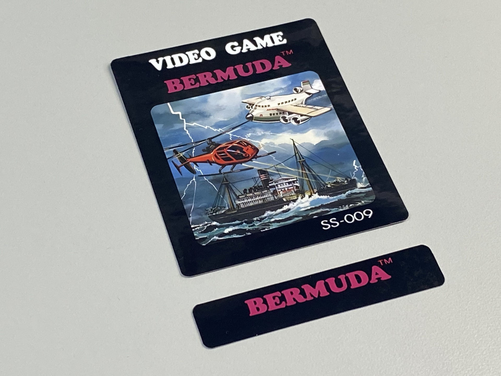 Bermuda (Atari 2600) Replacement Game Label