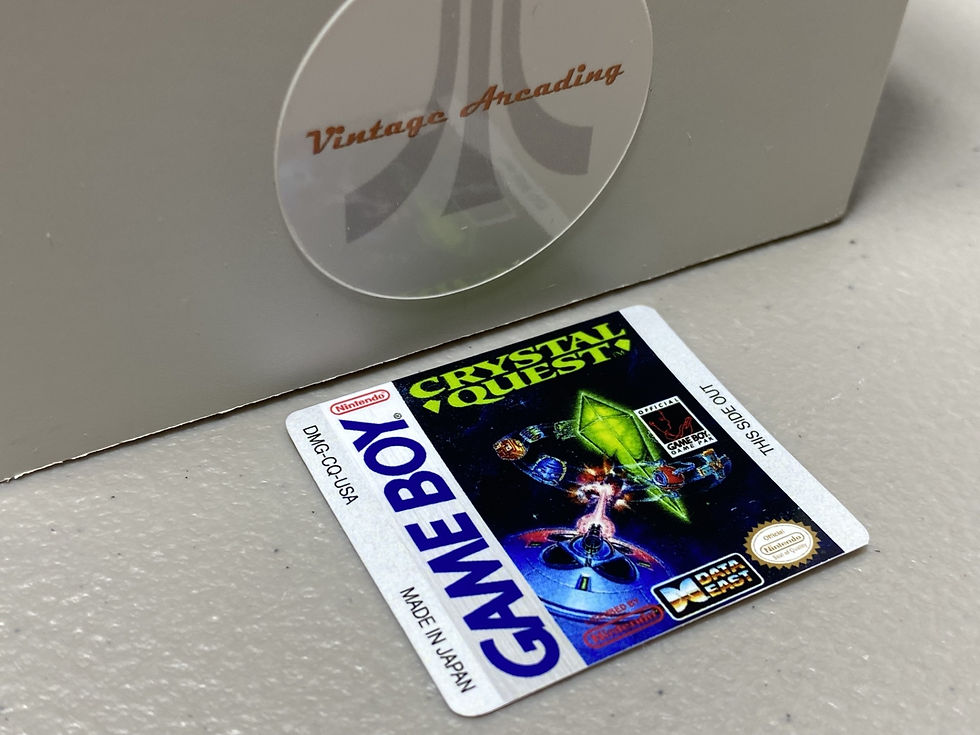 Crystal Quest (Gameboy) Replacement Game Label