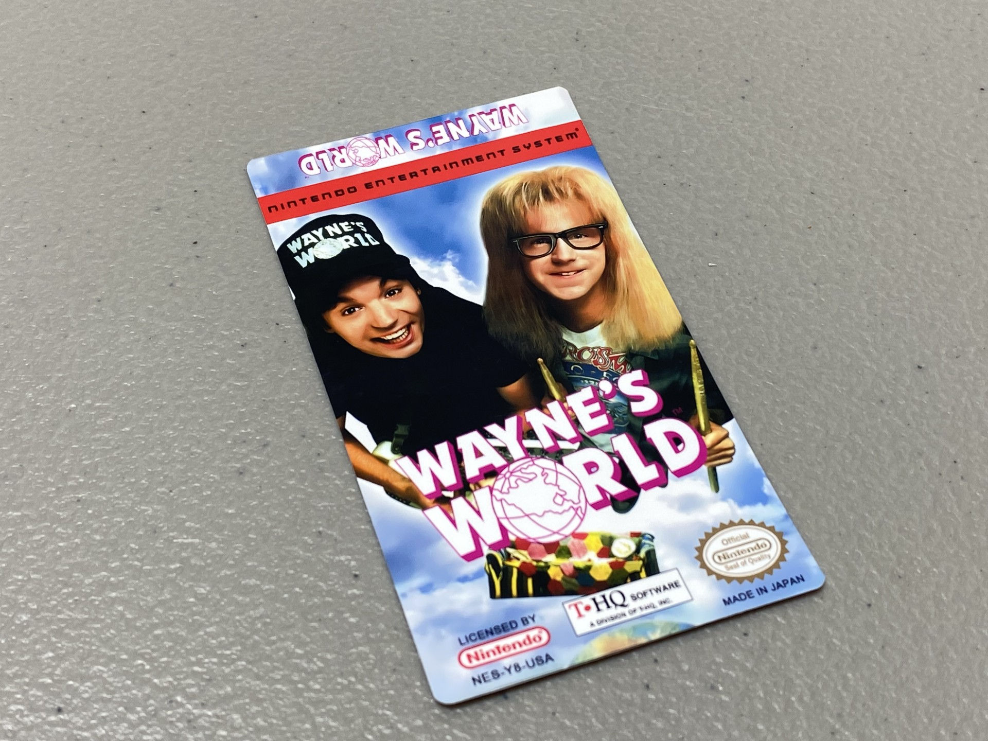 Wayne's World (NES) Replacement Game Label