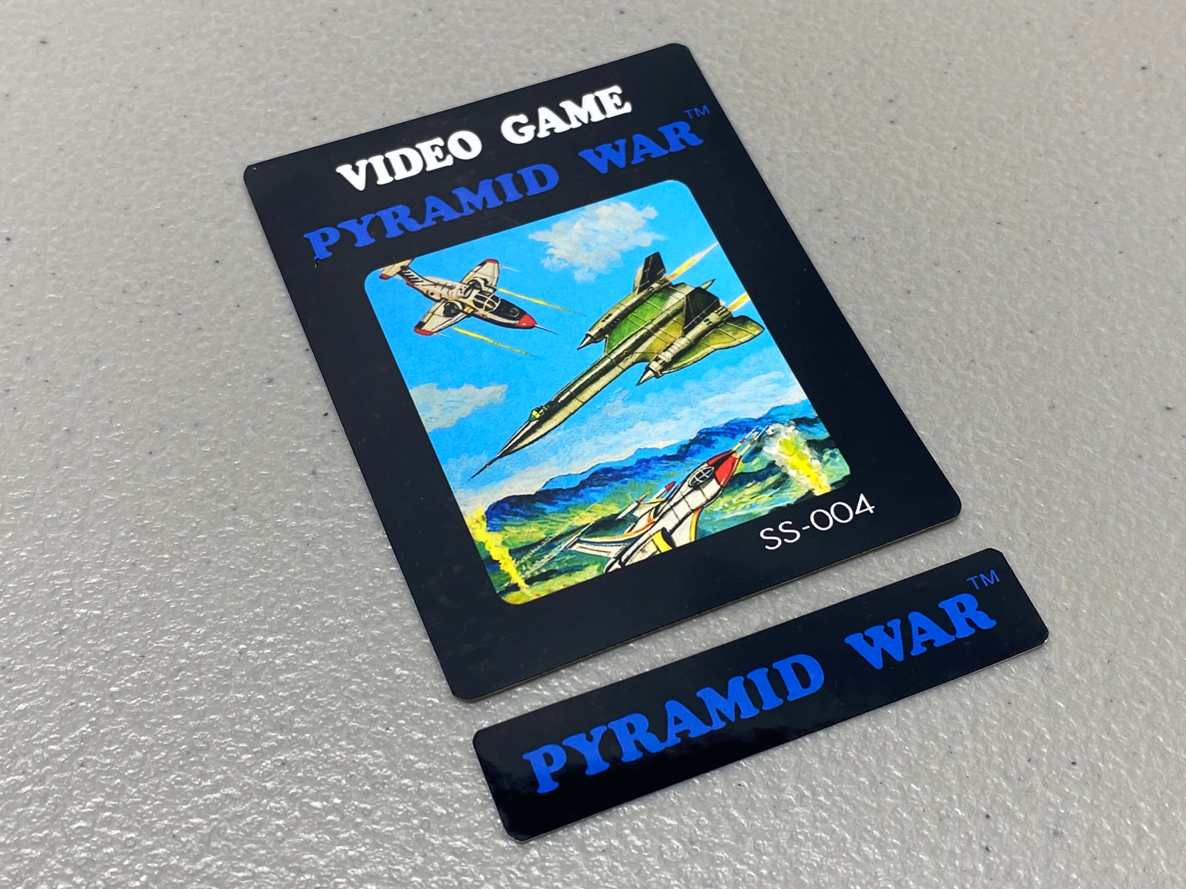 Pyramid War (Atari 2600) Replacement Game Label