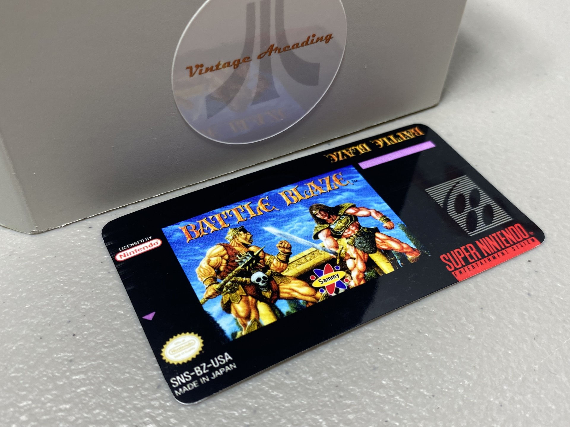 Battle Blaze (SNES) Replacement Game Label