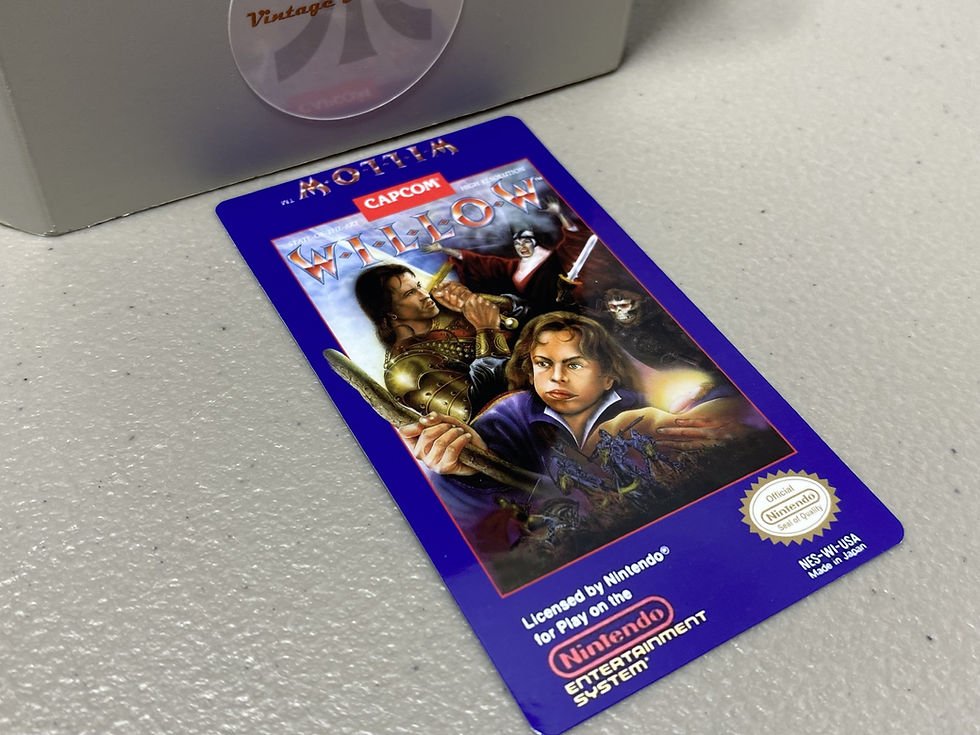 Willow (NES) Replacement Game Label