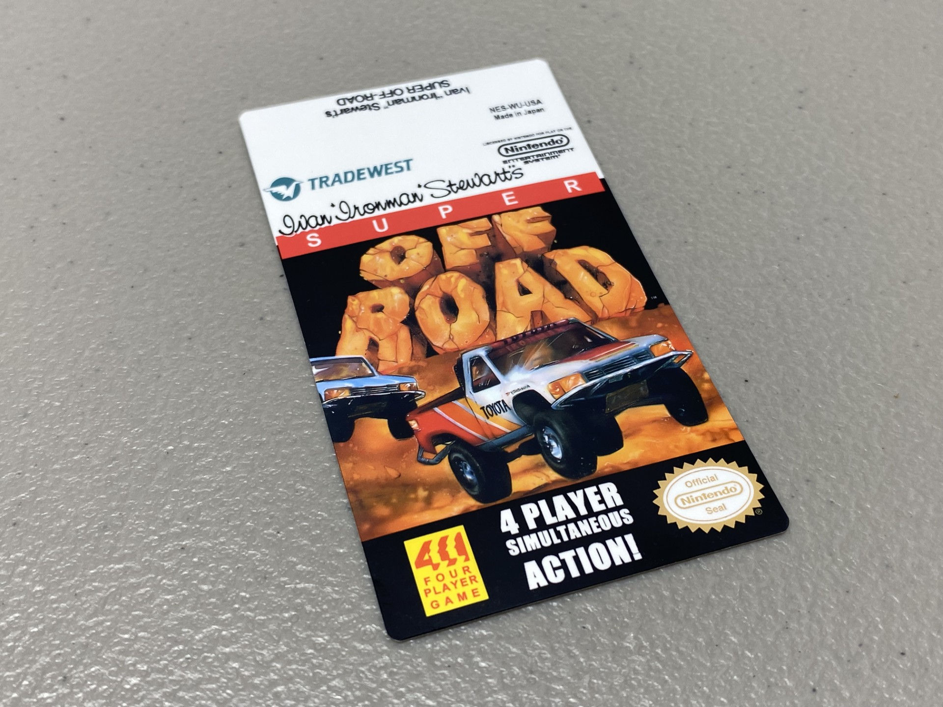 Ivan Stewart's Super Off Road (NES) Replacement Game Label