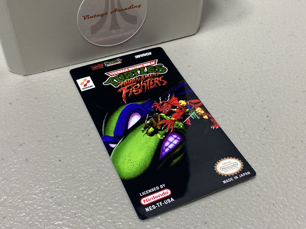 Teenage Mutant Ninja Turtles Tournament Fighters (NES) Replacement Game Label