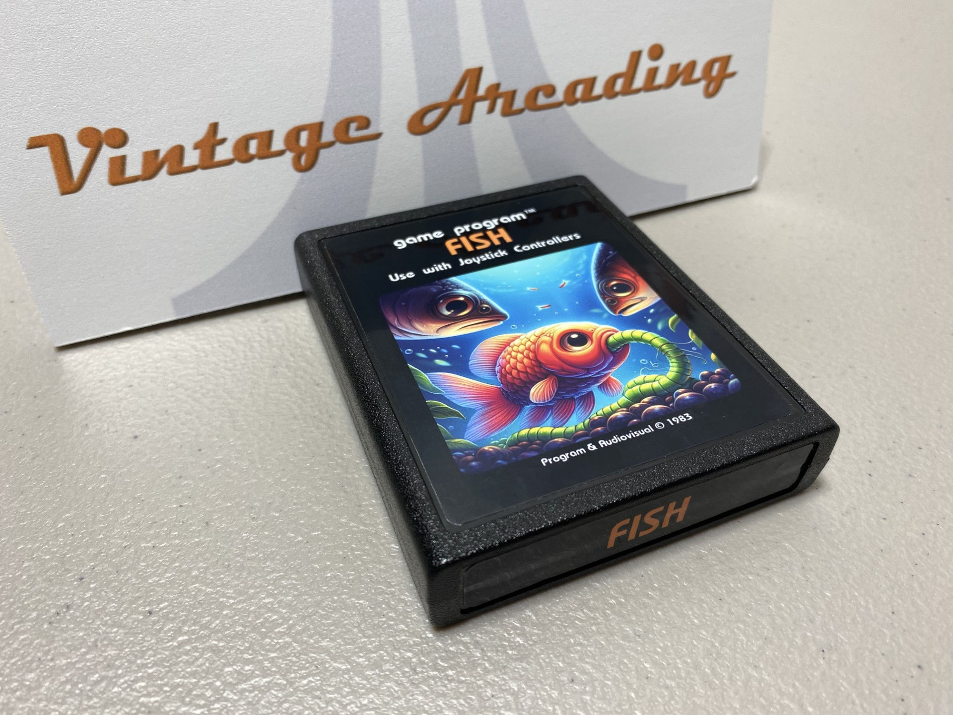 Fish (Atari 2600) Game Cartridge, NTSC