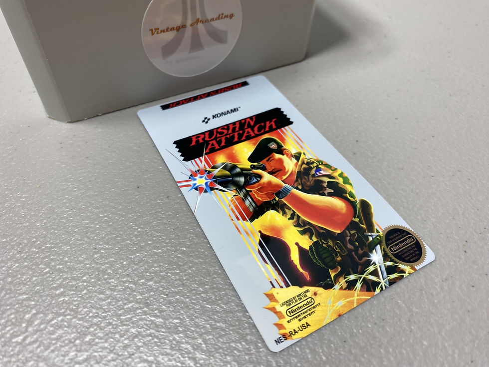 Rush 'n Attack (NES) Replacement Game Label