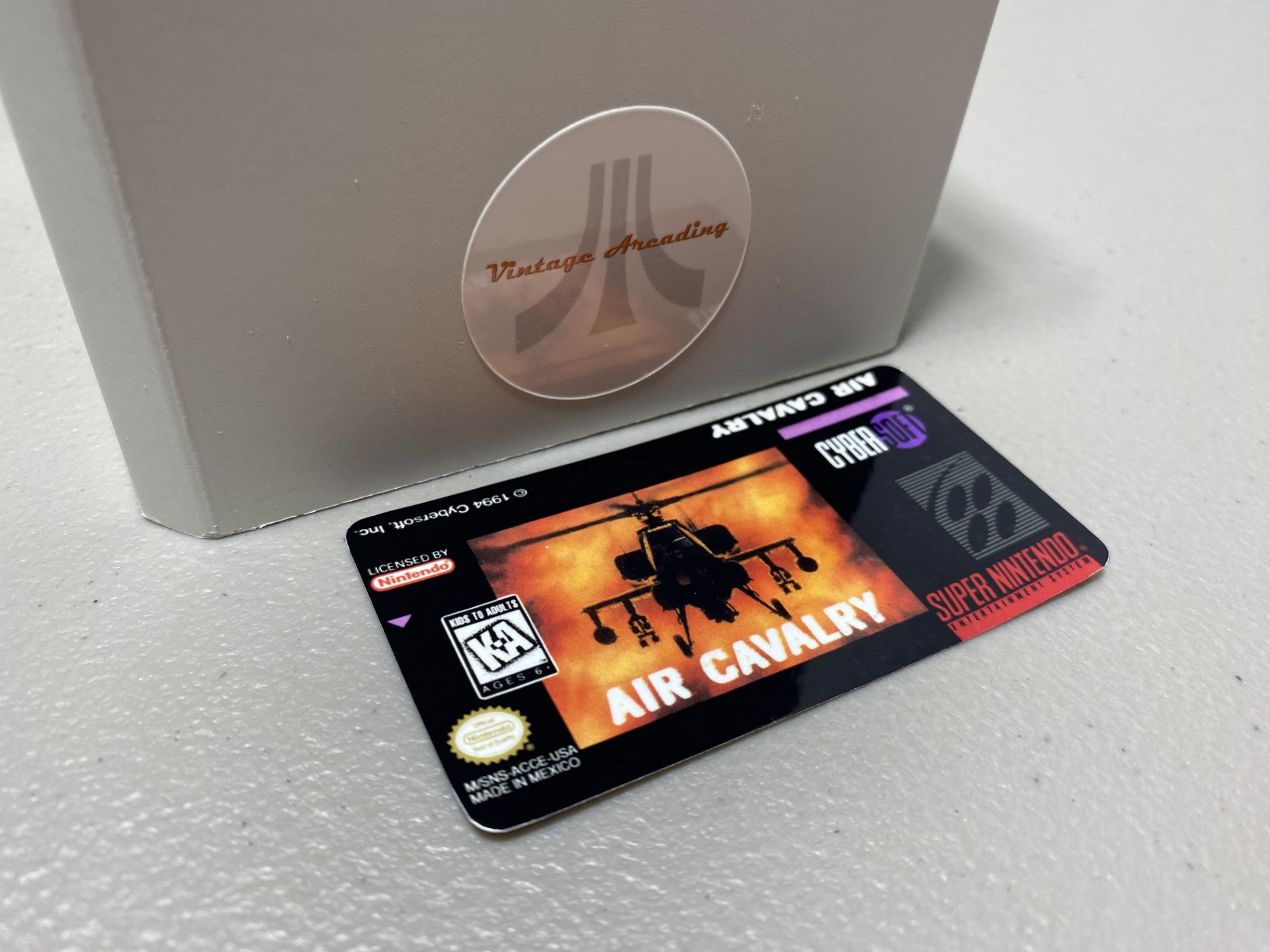 Air Cavalry (SNES) Replacement Game Label